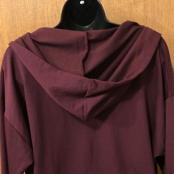 Hippie Chic Burgundy colored hoodie Size L - Picture 4 of 6